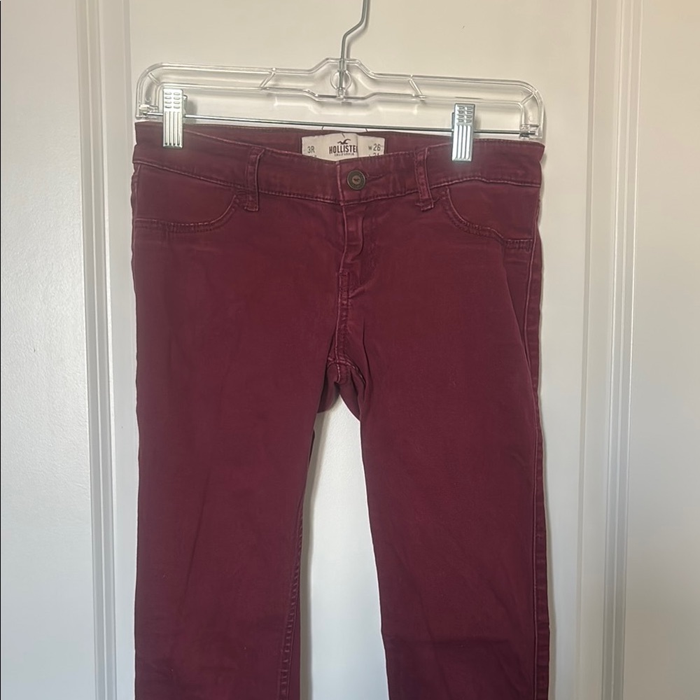 Hollister Women's Burgundy Jeans